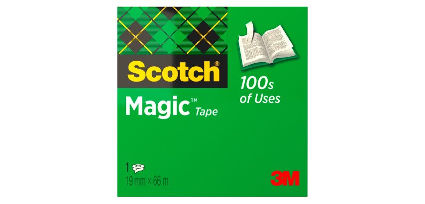 Plakband Scotch Magic onzichtbaar - Breedte 19 mm x lengte 66 m