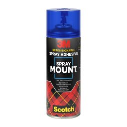 Aerosol glue Scotch display Spray Mount repositionable few hours