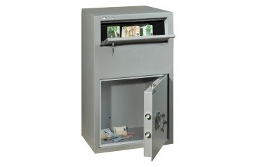 Safe for depositing funds with Hartmann 78-liter key lock trap