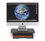 Support écran design 2 tiroirs