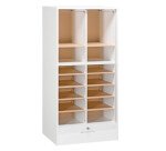 Clasificador de persianas madera, modelo doble. Alto 140 cm