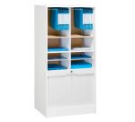 Clasificador de persianas madera, modelo doble. Alto 140 cm