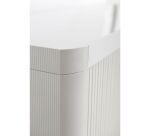 Armoire basse H 104 x L 110 cm à rideaux Easy Office, corps plastique, structure métal