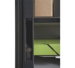 Armoire à rideaux démontable easyOffice 104 x 110 corps noir