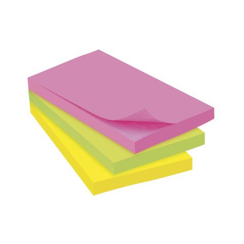 Blocco appunti 125x75 mm notes riposizionabili neon 100ff Bruneau