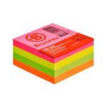Bloc cube repositionnable Néon Bruneau 75 x 75 mm - bloc de 400 feuilles