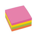 Gb_cube notes 75x75mm neon bruneau 400f.repositionnable