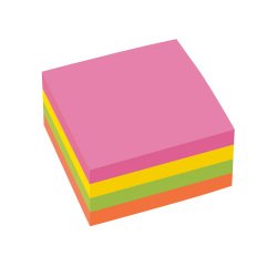 Kubus 400 notes JMB 76x76 mm neon