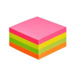 Bloc cube repositionnable Néon Bruneau 75 x 75 mm - bloc de 400 feuilles