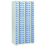 White filing cabinet Clen 3 columns 60 drawers 9 cm