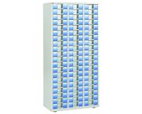 Weiße Fächerschrank Clen 3 Reihen 60 Schubladen 9 cm