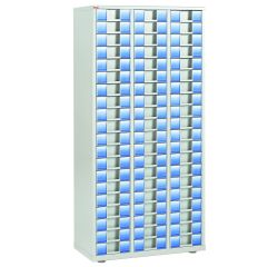 Weiße Fächerschrank Clen 3 Reihen 60 Schubladen 9 cm