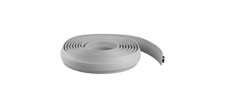 Regleta protegecables doble paso 9 m Gris