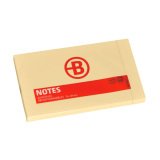 Gb_bloc 100 notes 125x75mm bruneau jaune repositionnable