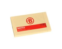 Gb_bloc 100 notes 125x75mm bruneau jaune repositionnable