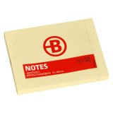 Gb_bloc 100 notes 100x75mm bruneau jaune repositionnable