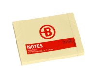 Gele herpositioneerbare notes Bruneau  - 1 blok van 100 vellen