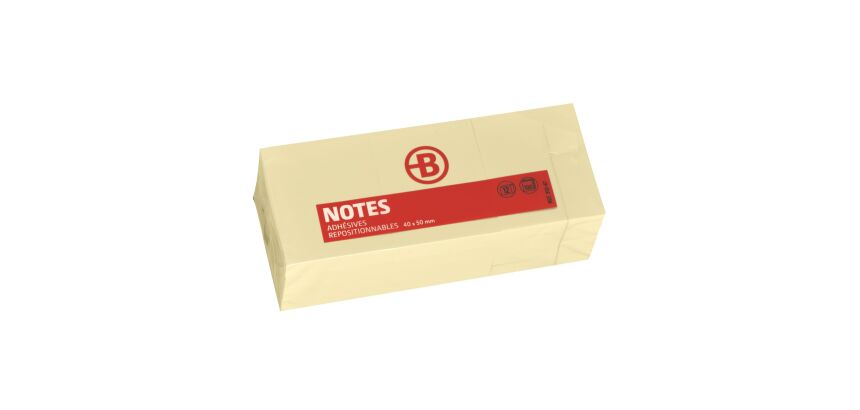 Blocco appunti 40x50 mm riposizionabili giallo Bruneau