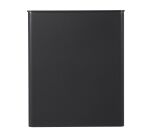 Corbeille murale 27 litres Rossignol rectangulaire extérieur pivotante gris manganèse