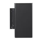 Corbeille murale 27 litres Rossignol rectangulaire extérieur pivotante gris manganèse