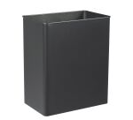 Corbeille murale 27 litres Rossignol rectangulaire extérieur pivotante gris manganèse
