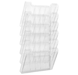 Trieur mural 6 cases plastique Exacompta horizontal
