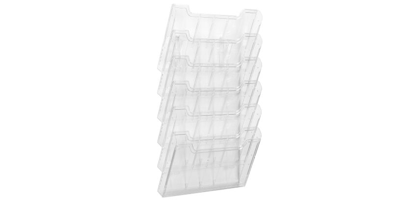 Trieur mural 6 cases plastique Exacompta horizontal