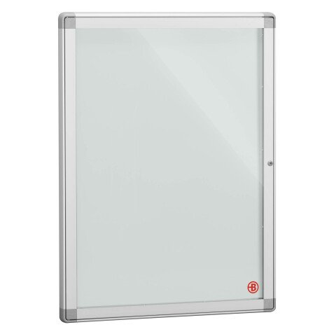 Indoor display case, alu 9 sheets, metallic bottom