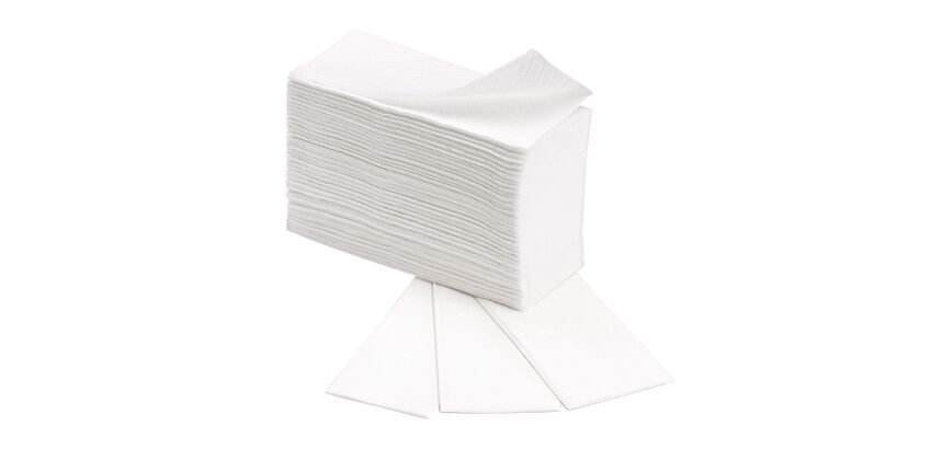 Secamanos Bruneau extrablanco plegado en W - Caja de 4000