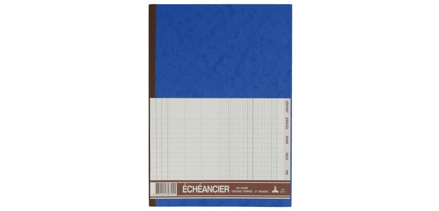 Registre comptable échéancier Le Dauphin, 21 x 29,7 cm 96 pages