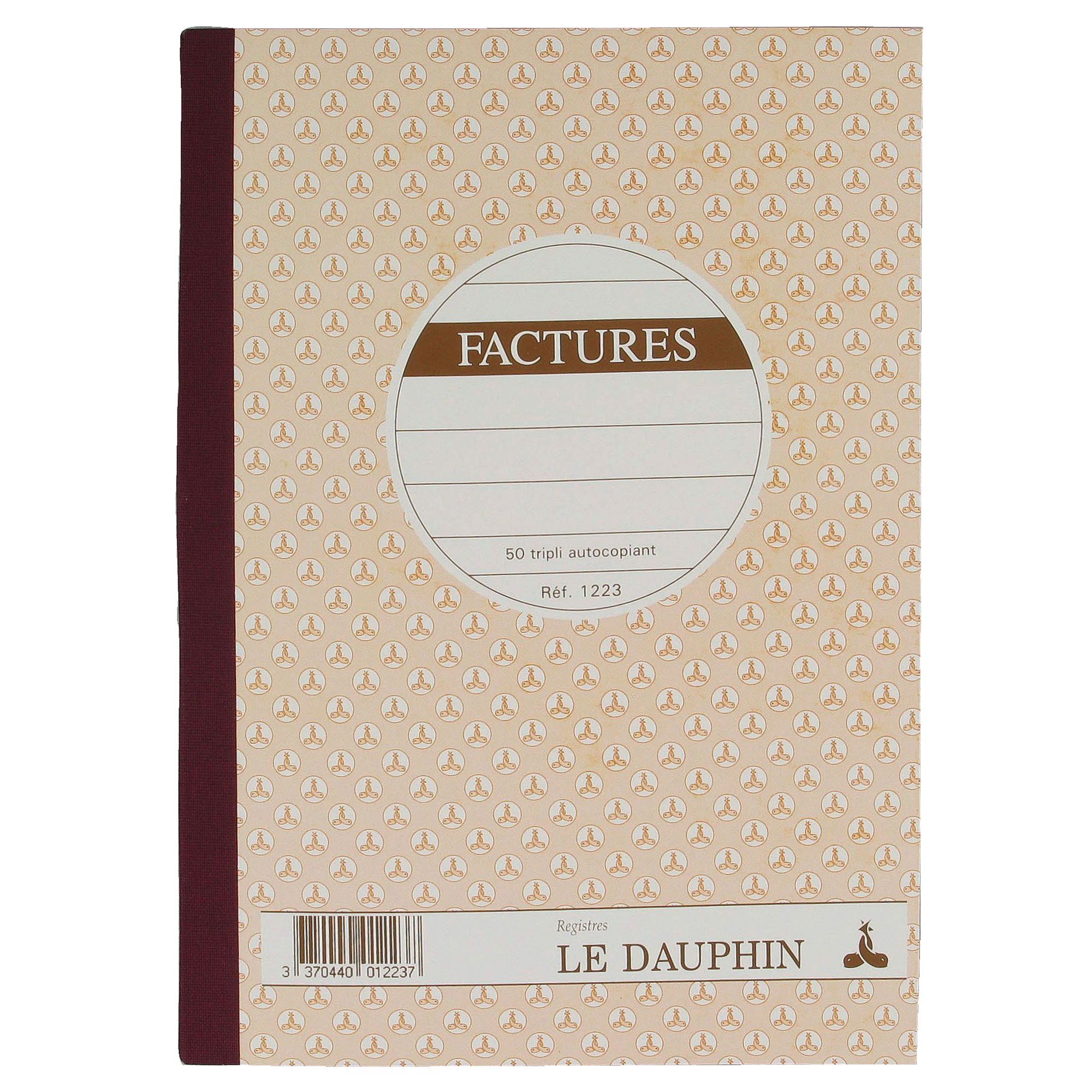 LE DAUPHIN Lot De 3 Manifolds Autocopiant Quadrillé 148x105mm - 50 Feuillets Tripli
