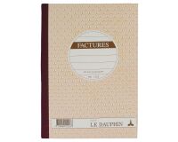 Cahier de facture Manifold Le Dauphin autocopiant 14,8 x 21 cm 50 pages triple exemplaires