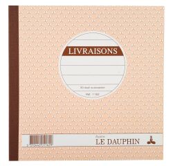 Cahier de livraison Manifold Le Dauphin autocopiant 21 x 21 cm 50 pages double exemplaires