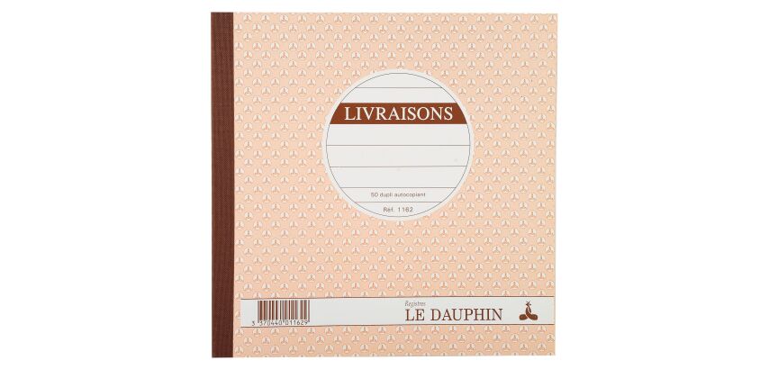 Manifold livraison Le Dauphin autocopiant 21 x 21 cm 50 pages double exemplaires