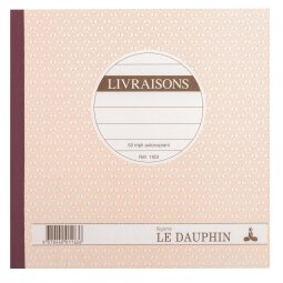 Cahier de livraison Manifold Le Dauphin autocopiant 21 x 21 cm 50 pages triple exemplaires