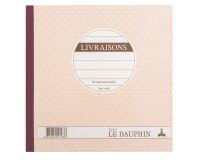 Cahier de livraison Manifold Le Dauphin autocopiant 21 x 21 cm 50 pages triple exemplaires