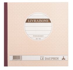 Cahier de livraison Manifold Le Dauphin autocopiant 21 x 21 cm 50 pages triple exemplaires