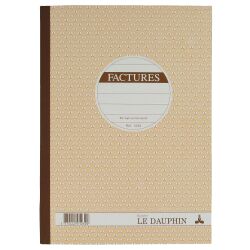 Cahier de facture Manifold Le Dauphin autocopiant A4 50 pages double exemplaires