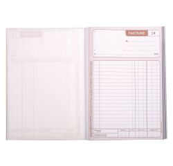 Cahier de facture Manifold Le Dauphin autocopiant 14,8 x 21 cm 50 pages double exemplaires