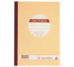 Cahier de facture Manifold Le Dauphin autocopiant 14,8 x 21 cm 50 pages double exemplaires