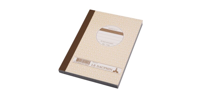 Carnet Manifold Le Dauphin autocopiant 10,5 x 14,8 cm 50 pages double exemplaires