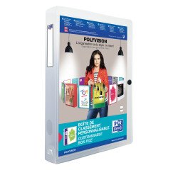 Carpeta de proyecto translúcida con gomas ELBA