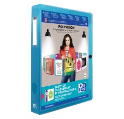 Box file, polypropylene, translucent, back 4 cm