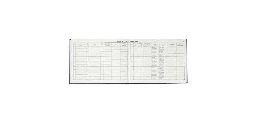 Registre imprimé du personnel Le Dauphin 311D -32 x 24 cm - 96 pages