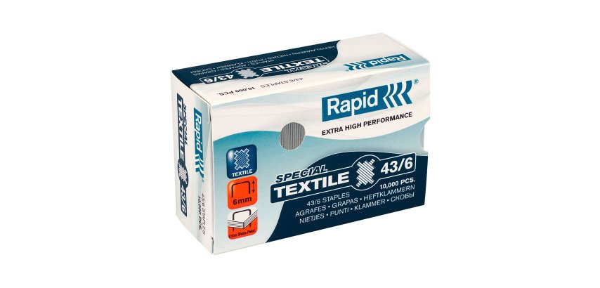Grapas Rapid 43/6 Super Strong Textiles