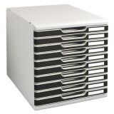 Classifying module Exacompta Modulo 10 drawers black