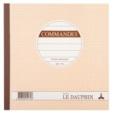 Cahier de commande Manifold Le Dauphin autocopiant 50 pages double exemplaires