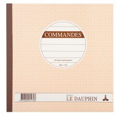 Cahier de Commande Manifold Le Dauphin autocopiant 50 pages double exemplaires