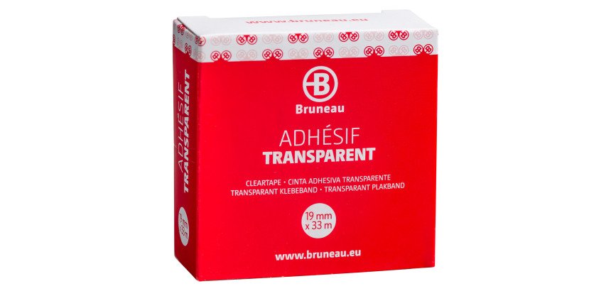 Cinta adhesiva transparente Bruneau 19 mm x 33 m