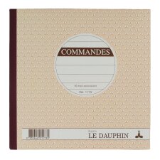 Manifold commande Le Dauphin autocopiant 21 x 21 cm 50 pages triple exemplaires